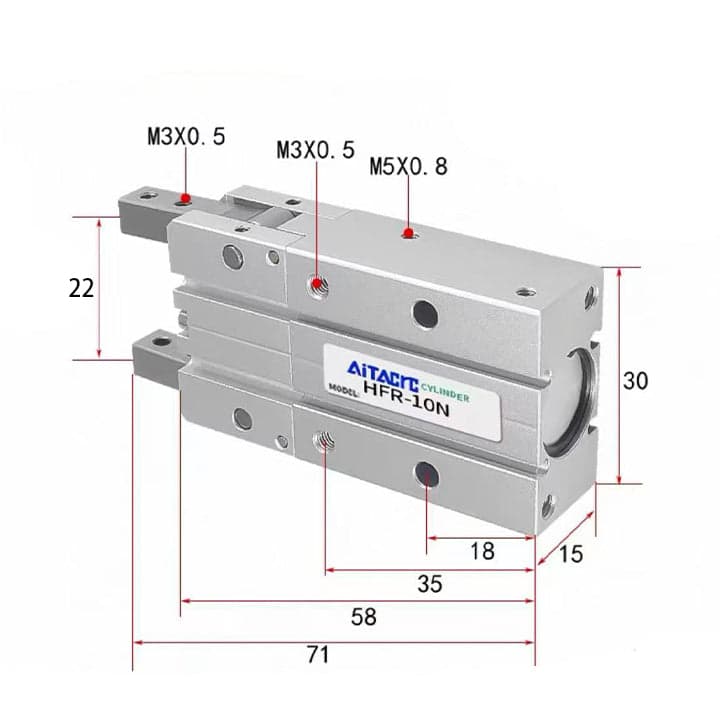 Пневмозахват AirTAC HFR10N — фото товара