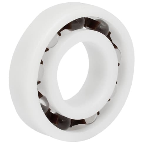 Подшипник шариковый однорядный 6200 POMGLASS (200) 10x30x9 мм ISB (пласт., стекл. шар), арт. 751170615 — фото товара