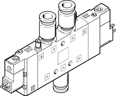 Распределитель с электроуправлением Festo CPE24-M3H-5JS-QS-12