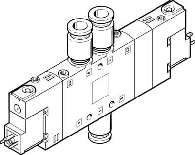Распределитель с электроуправлением Festo CPE18-M3H-5/3G-QS-8