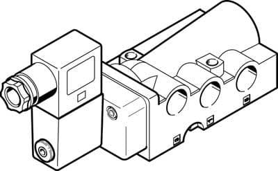 Распределитель с электроуправлением Festo NVF3-MOH-5/2-K+MSFW-230