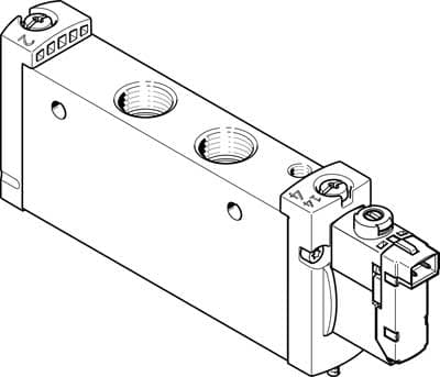 Распределитель с электроуправлением Festo VUVG-L18-M52-RT-G14-1H2L-W1