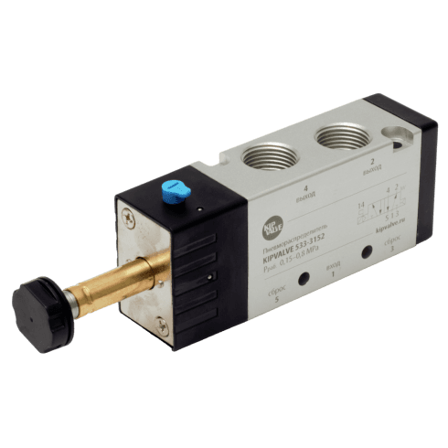 Пневмораспределитель с электроуправлением KIPVALVE 533-3152