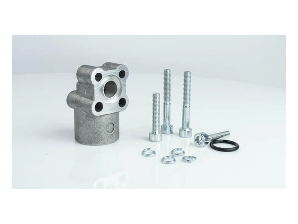 Фланец для гидронасоса алюминиевый RB с внутренней резьбой 1/2″ BSP 30мм 180Бар | RB012-30-M
