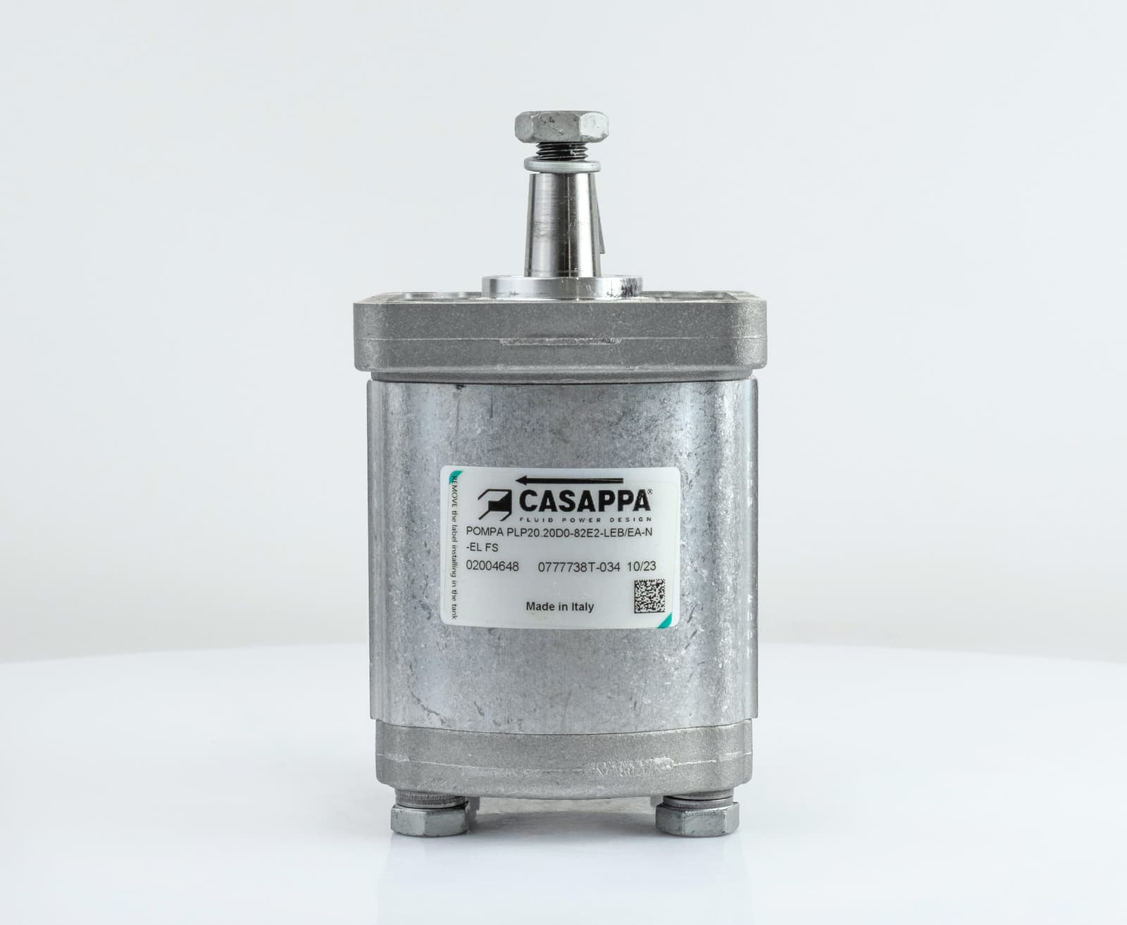Насос шестеренный PLP20.20D0-82E2-LEB/EA-N-EL-FS 02004648 CASAPPA/21,14 см3; 200 БАР; 500-3000 об/мин; фланец европейский – 2 группа (E2); вал европейский конический 1:8 (82)