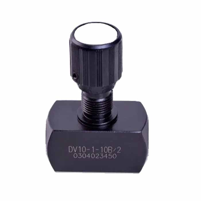 DRV10-1-10/V - Дроссель трубного монтажа c рукояткой, G3/8, обратный клапан - есть