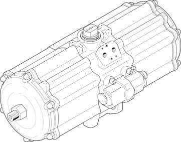 Поворотный пневмопривод DAPS-3840-090-R-F16-T6 Festo — изображение серии