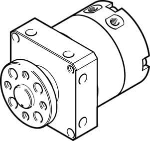 Поворотный пневмопривод DSM-T-8-90-P-FW Festo — изображение серии