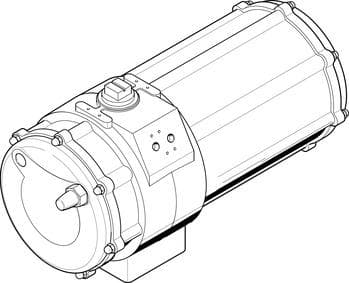 Поворотный пневмопривод DAPS-1440-090-RS4-F16-T6 Festo — изображение серии