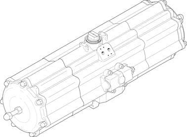 Поворотный пневмопривод DAPS-2880-090-RS4-F16-T6 Festo — изображение серии