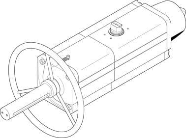 Поворотный пневмопривод DAPS-0480-090-RS4-F14-MW Festo — изображение серии