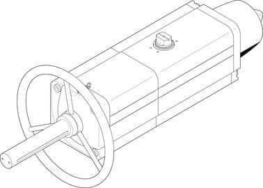 Поворотный пневмопривод DAPS-0960-090-RS4-F14-MW Festo — изображение серии