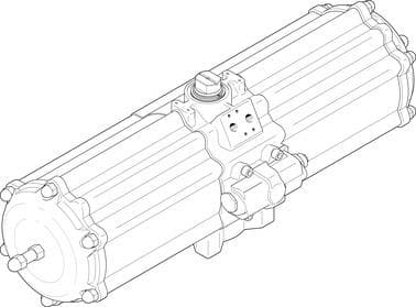 Поворотный пневмопривод DAPS-1920-090-RS4-F16-T6 Festo — изображение серии