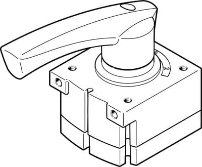 Распределитель с ручным управлением Festo VHER-H-B43C-B-N18