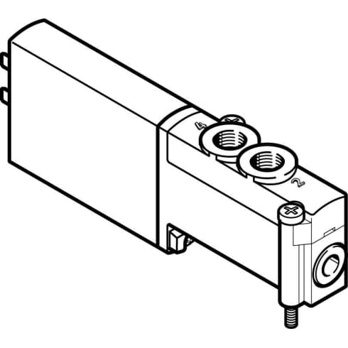 Распределитель с электроуправлением Festo MHP2-MS1H-5/2-M5