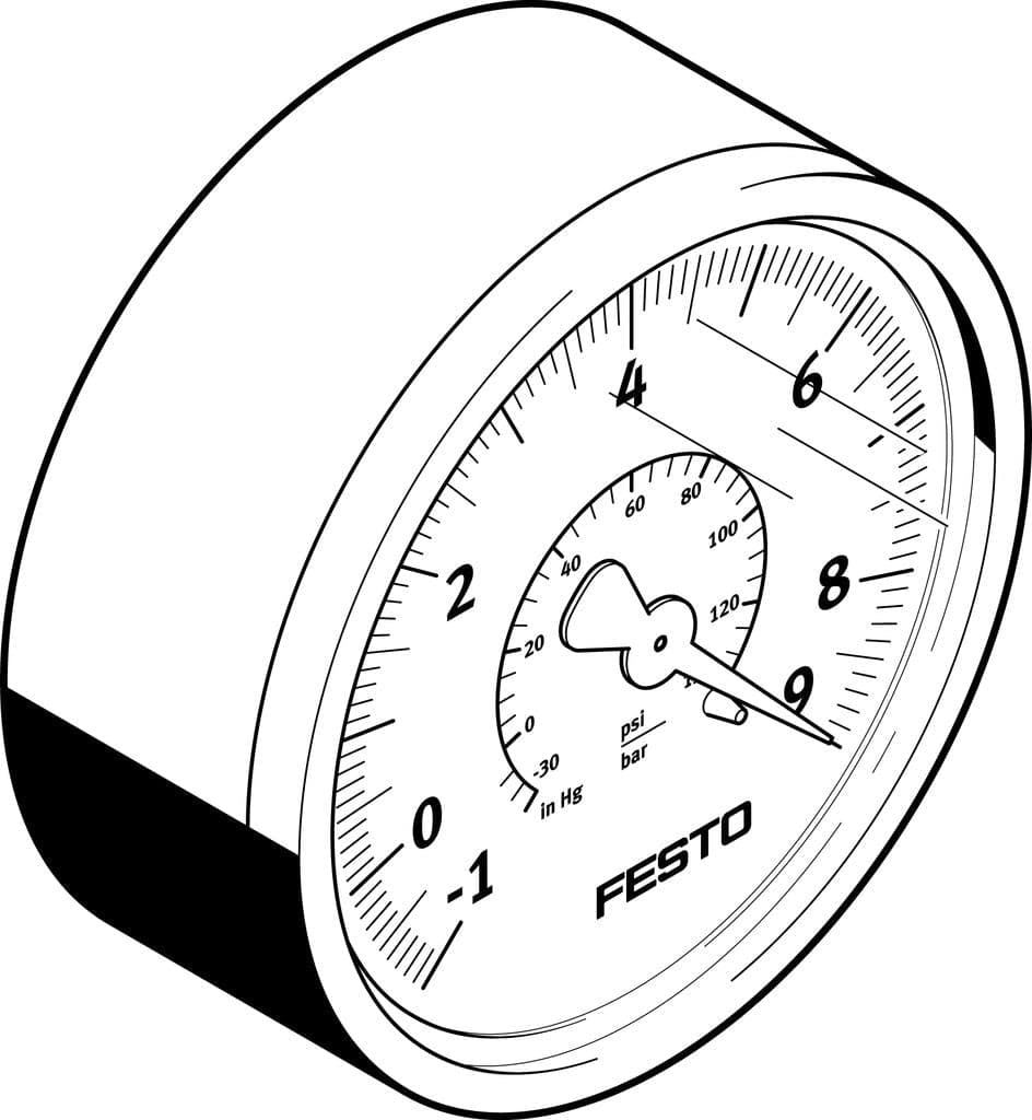 Вакуумметр VAM-63-V1/9-R1/4-EN Festo — изображение серии
