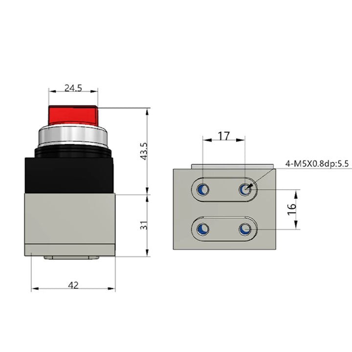 Ручной клапан AirTAC CM3HD05R