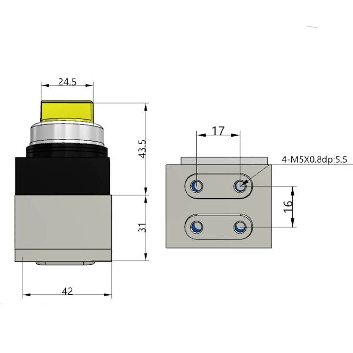 Ручной клапан AirTAC CM3HD05Y