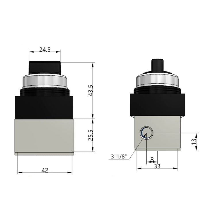 Ручной клапан AirTAC CM3HD06BT