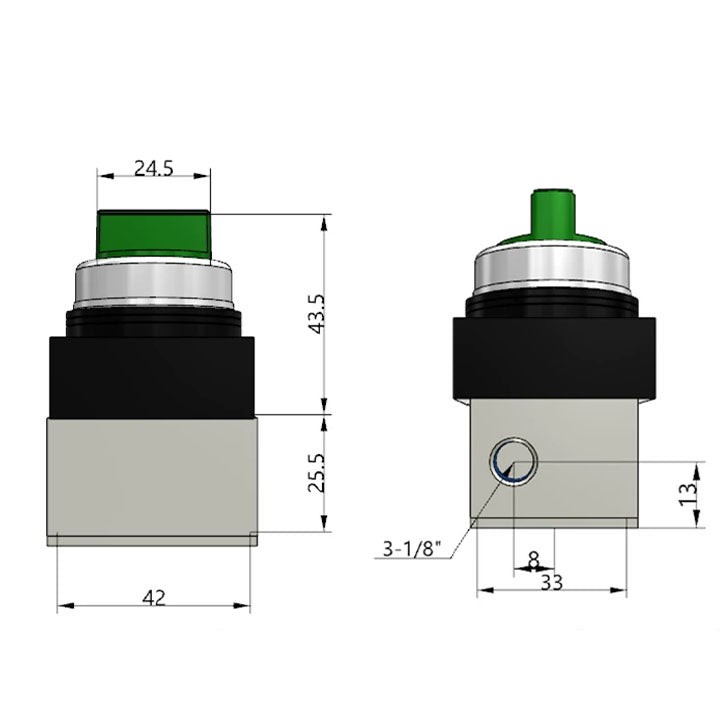 Ручной клапан AirTAC CM3HD06GT