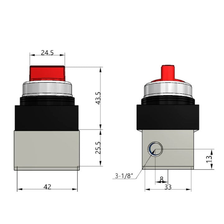 Ручной клапан AirTAC CM3HD06RG