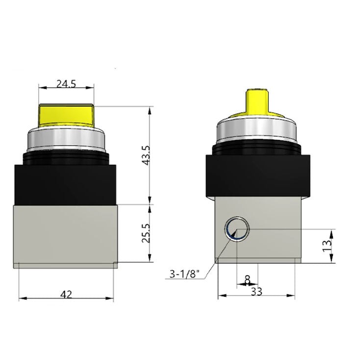 Ручной клапан AirTAC CM3HD06YG