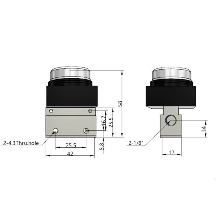 Ручной клапан AirTAC CM3PF06YG