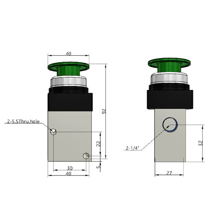 Ручной клапан AirTAC CM3PM08GT