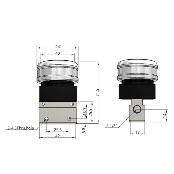 Ручной клапан AirTAC CM3PMS06BT