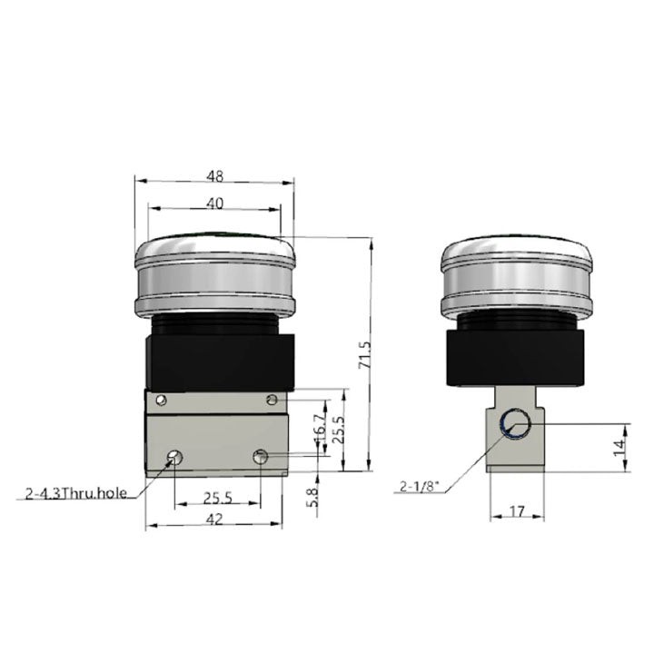 Ручной клапан AirTAC CM3PMS06GT