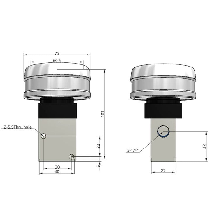 Ручной клапан AirTAC CM3PMX08GT