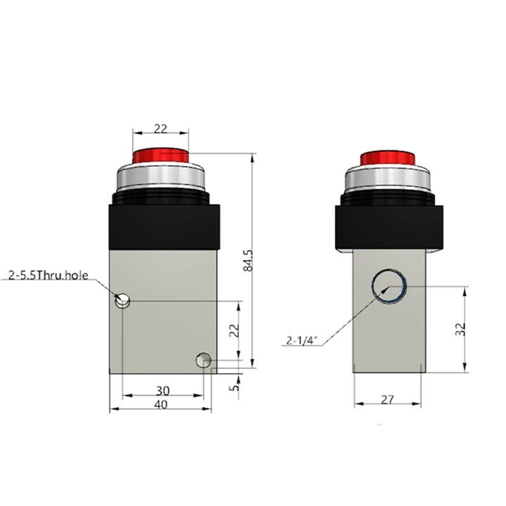 Ручной клапан AirTAC CM3PP08R