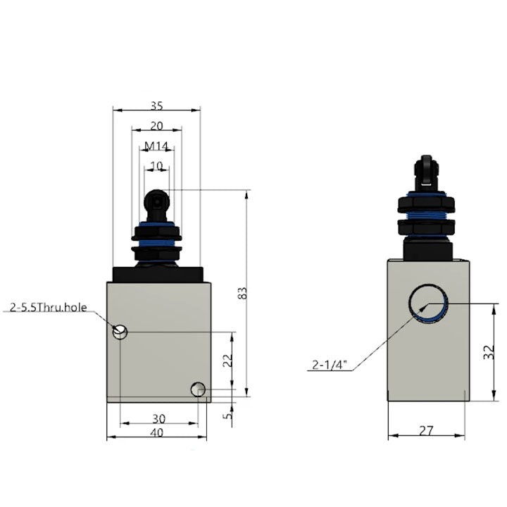 Ручной клапан AirTAC CM3V08T