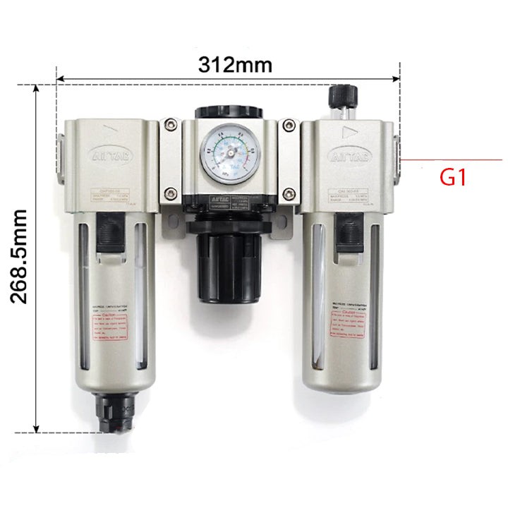 Фильтр-регулятор-лубрикатор AirTAC GAC600C25SG