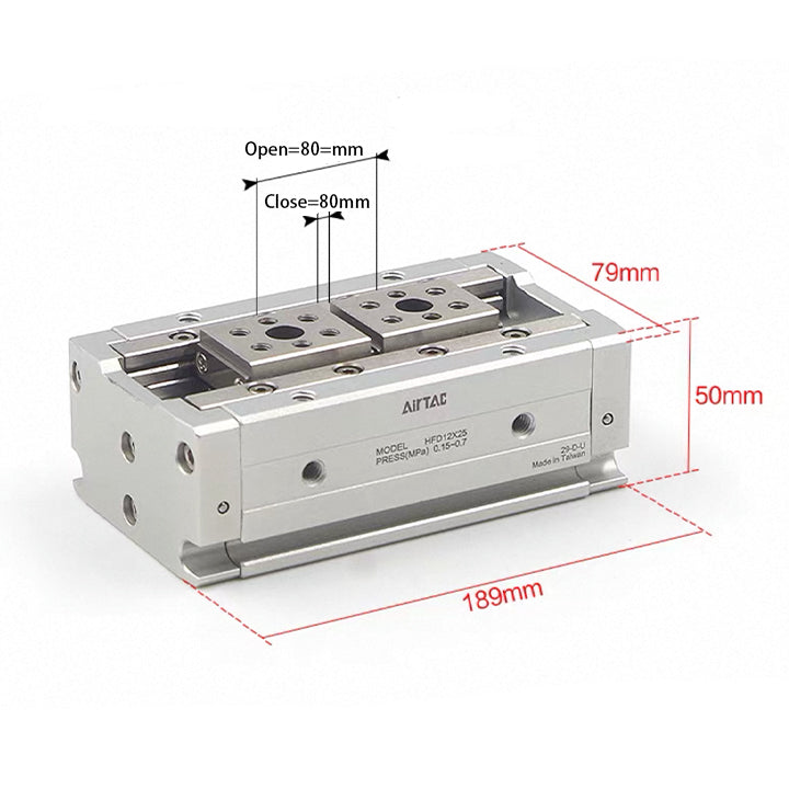 Пневмозахват AirTAC HFD25X80