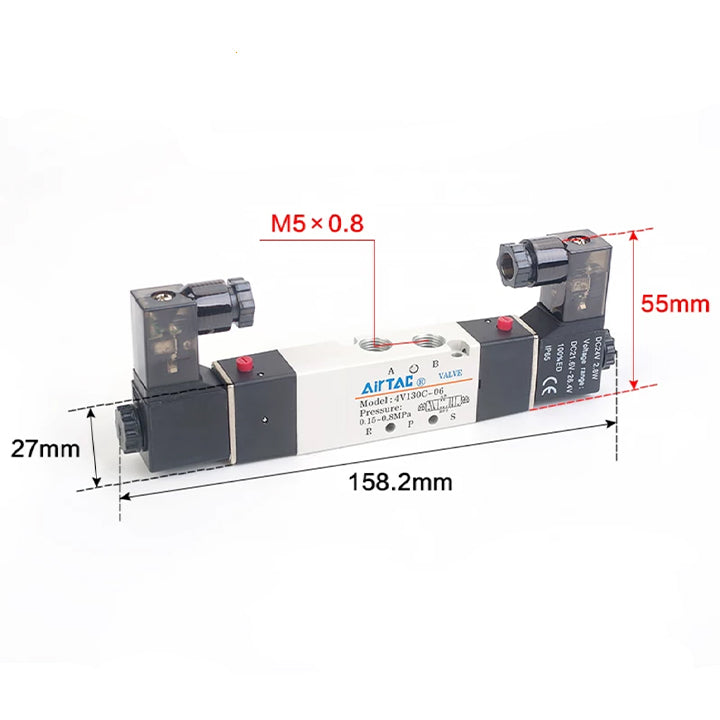 Электромагнитный клапан AirTAC 4V130E-M5
