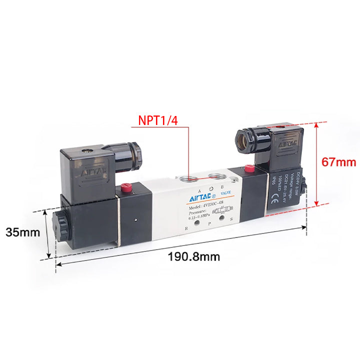 Электромагнитный клапан AirTAC 4V230P-08