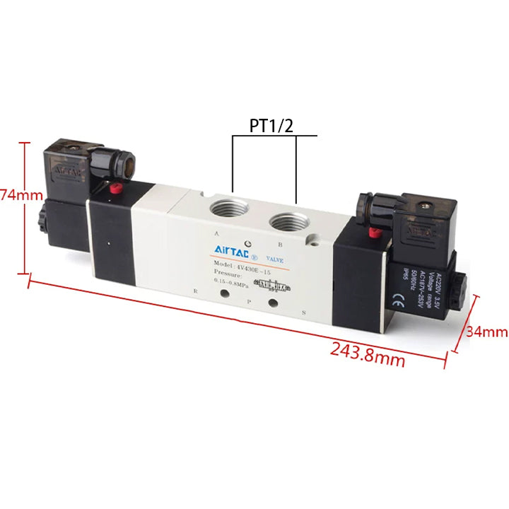 Электромагнитный клапан AirTAC 4V430E-15