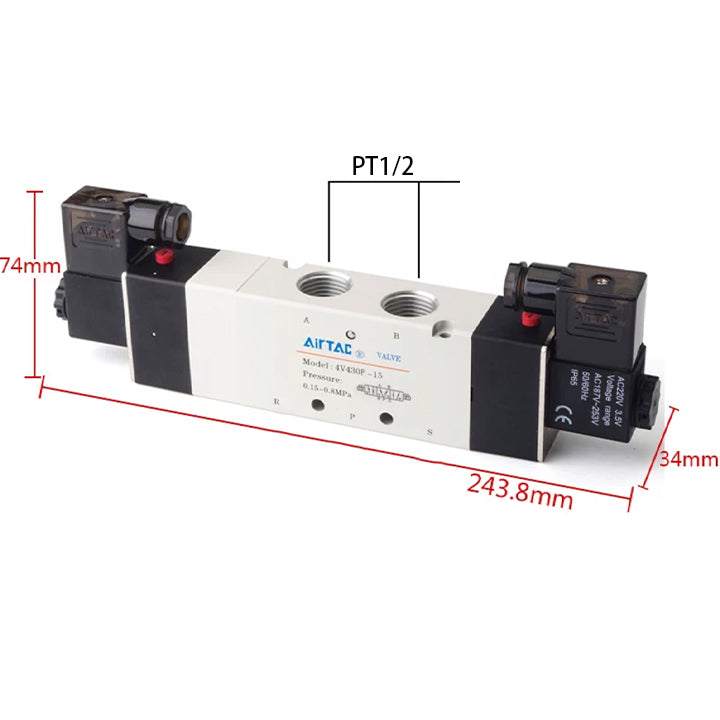 Электромагнитный клапан AirTAC 4V430P-15