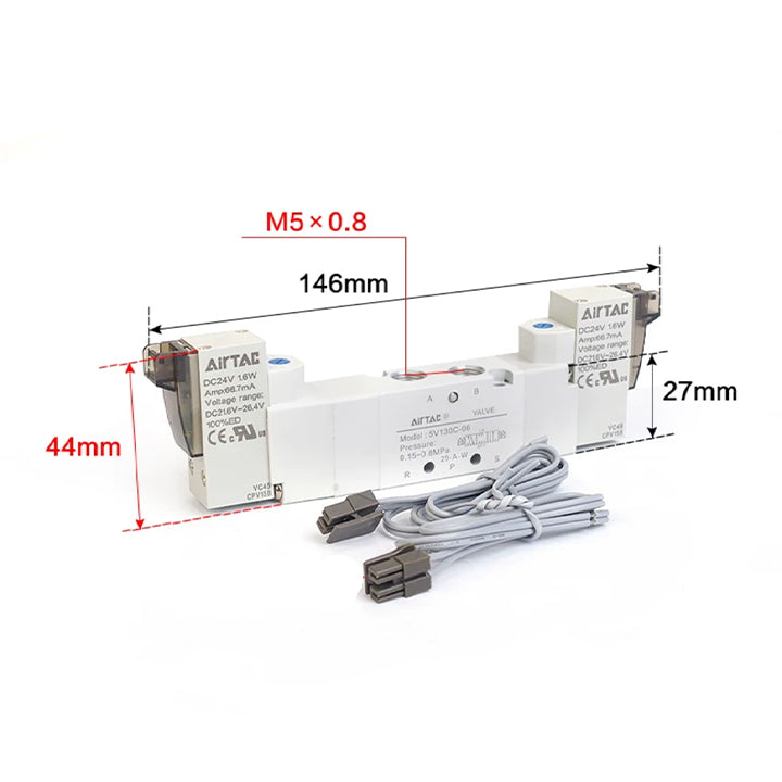 Электромагнитный клапан AirTAC 5V130P-M5