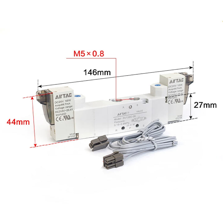 Электромагнитный клапан AirTAC 5V130E-M5