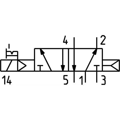 Пневмораспределитель Camozzi 752-000-P16-15-P53