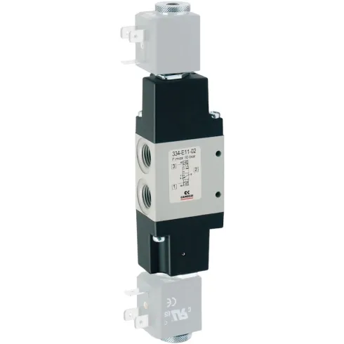 Распределитель с электромагнитным управлением Camozzi 334-E11-02-U7J-240V