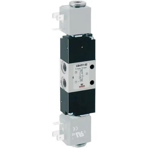 Распределитель с электромагнитным управлением Camozzi 338L-011-02-G710-110V