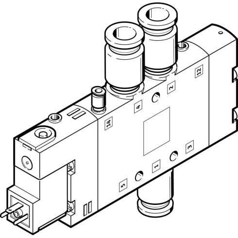 Распределитель с электроуправлением Festo CPE18-M3H-5L-QS-10