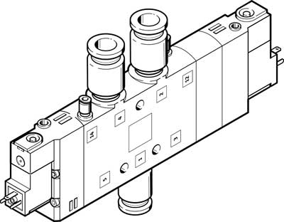 Распределитель с электроуправлением Festo CPE24-M1H-5/3GS-QS-12