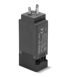 Распределитель с электроуправлением Camozzi PN000-301-P53-M, арт. PN000-301-Р53-M, присоединение Приточное исполнение, тип управления Электромагнитное — фото товара