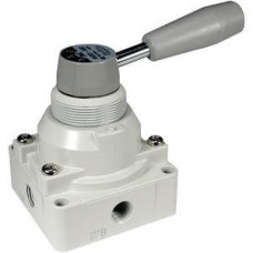 Пневмораспределитель с ручным управлением SMC VH600-06-X116, резьба Rc, тип управления Ручное — фото товара