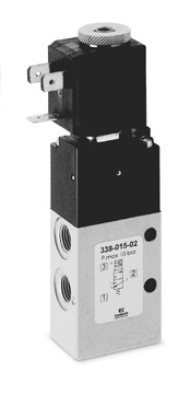 Распределитель Camozzi 338L-015-02-G72-12V, тип резьбы G, тип управления Электромагнитное — фото товара