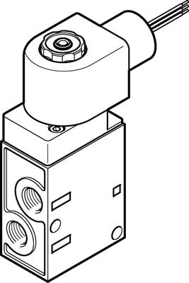Распределитель с электроуправлением Festo MFH-3-1/4-24-NPT-EX, арт. 541658, резьба Наружная резьба, тип резьбы NPT — фото товара